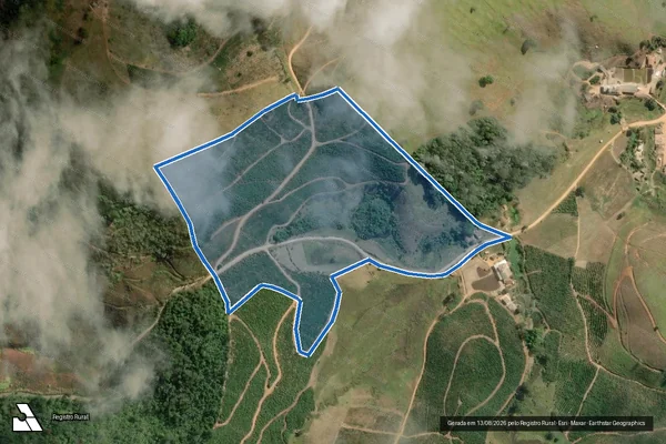 Imagem de satélite de CÓRREGO DO LAGE - Parte 1 em Santa Rita de Minas - MG