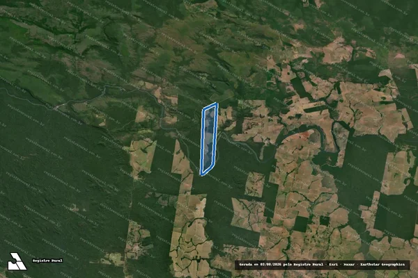 Imagem de satélite de FAZENDA GLEBA RIO DOS PEIXES - Parte 1 em Juara - MT