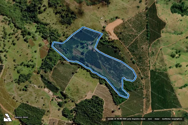 Imagem de satélite de Fazenda Alagôas - Gleba 05 em Ibiraci - MG