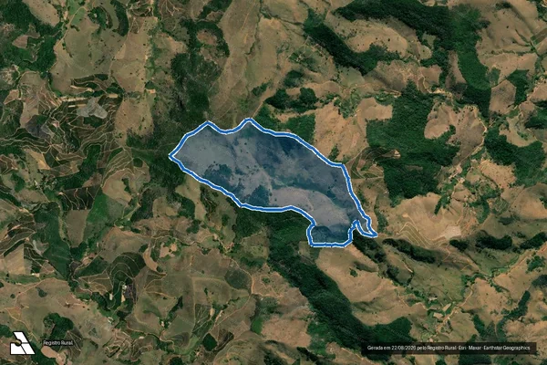 Imagem de satélite de FAZENDA TEIXEIRA - Parte 1 em Caratinga - MG