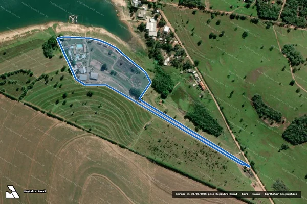 Imagem de satélite de ÁREA 01 DA FAZENDA SANTA FÉ - 001 em Paranapanema - SP