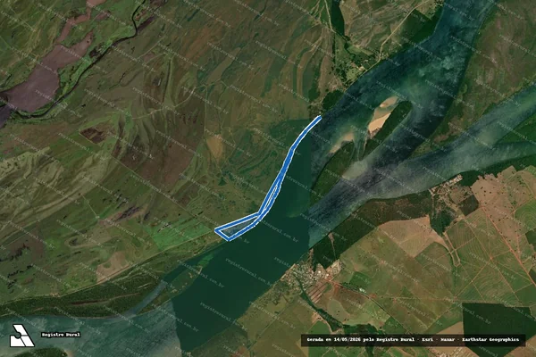 Imagem de satélite de Fazenda Transval - Gleba B em Batayporã - MS