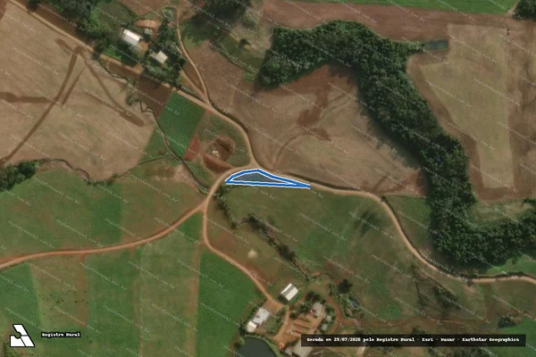 Imagem de satélite de Lote Rural n° 05 - PARCELA 02 em Descanso - SC
