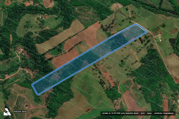 Imagem de satélite de Lote Colonial n° 81 - PARCELA 01 em Mondaí - SC