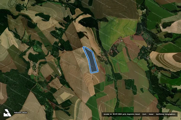 Imagem de satélite de Lote rural nº. 29-B-1, oriundo da parte destacada do lote rural nº. 29-B, da Gleba nº. 01, da Colônia "M", São João e Esperança - Lote rural nº. 29-B-1, oriundo da parte destacada do lote rural nº. 29-B, da Gleba nº. 01, da Colônia "M", São João e Es em Corbélia - PR