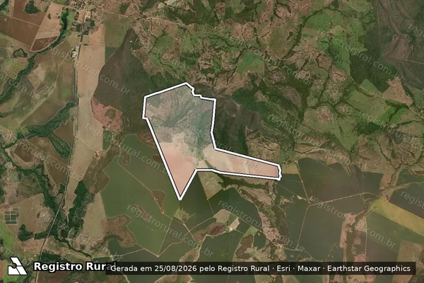 Imagem de satélite de CAETANO OU VÃO DO CAETANO - 001 em Mara Rosa - GO