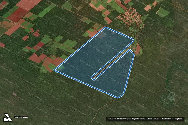 Imagem de satélite de PROJETO DE ASSENTAMENTO MAÍSA - ÁREA COMUNITÁRIA 21 - Parte 1 em Baraúna - RN