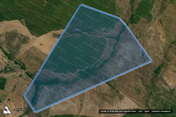 Imagem de satélite de FAZ SÍTIO NOVO, LOTE 01 DO LOTº TORIBERÓ GL.A - Parte 1 em Santa Rita do Tocantins - TO