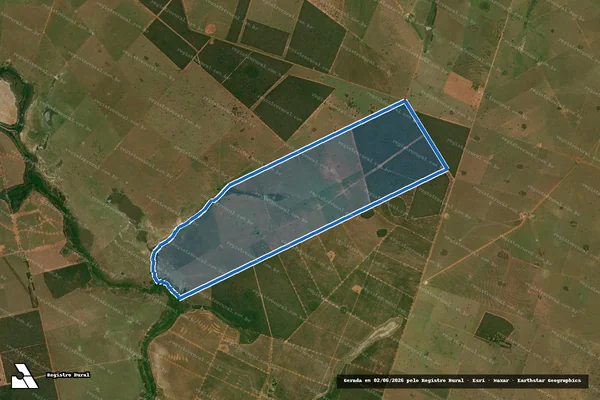 Imagem de satélite de Fazenda Encantado - Única em Ribas do Rio Pardo - MS