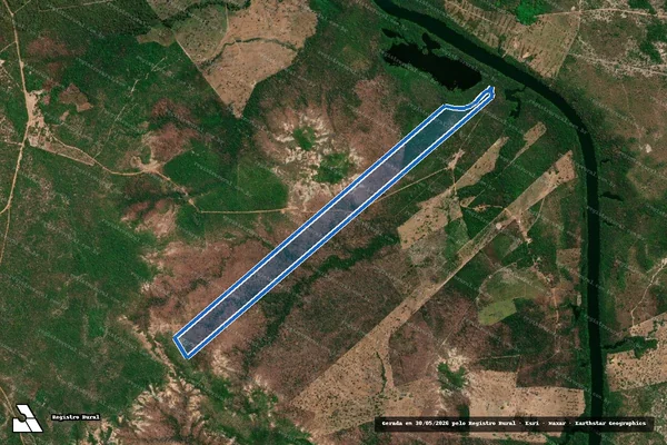 Imagem de satélite de Fazenda São Judas Tadeu em Barra do Ouro - TO