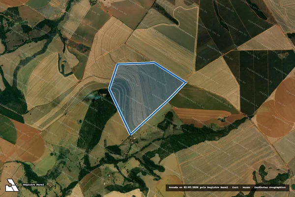 Imagem de satélite de FAZENDA TAVARES - Gleba 02 em Sacramento - MG