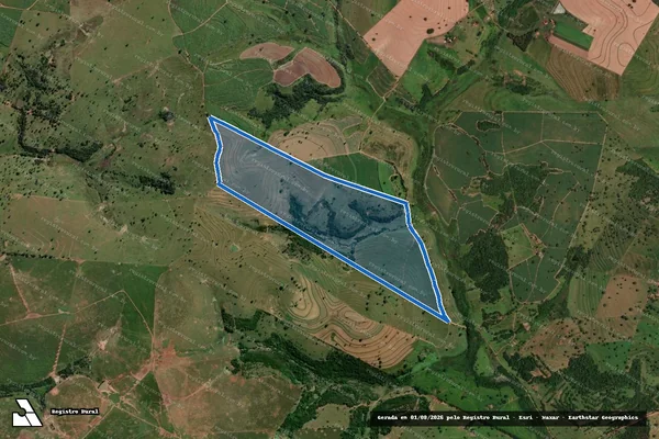 Imagem de satélite de Fazenda Vitória - Parcela 1 em Santo Antônio do Aracanguá - SP