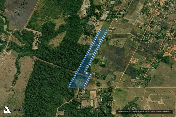 Imagem de satélite de Lote de terras rural nº 15 parte ?A? e 15 parte ?B? - PARCELA 02 - PARTE C em Porto Velho - RO