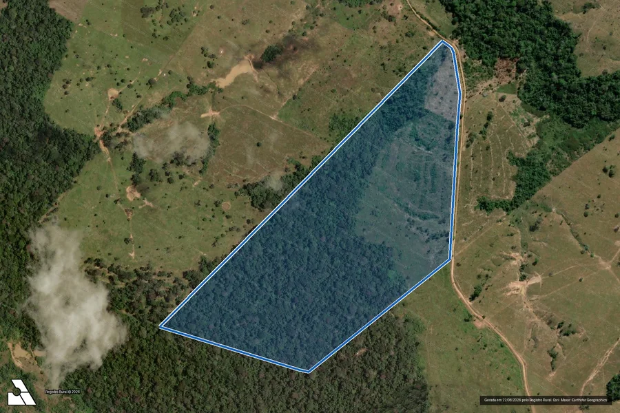 Imagem aérea do item B