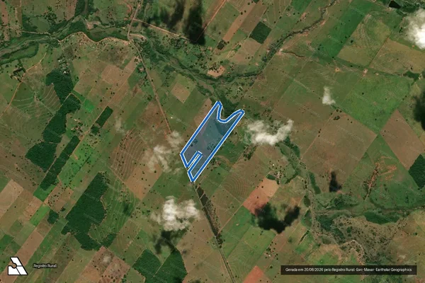 Imagem de satélite de Sítio da Figueira - Área C em Presidente Venceslau - SP