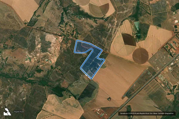 Imagem de satélite de FAZENDA SANT ANNA - REMANESCENTE - REMANESCENTE em Cristalina - GO