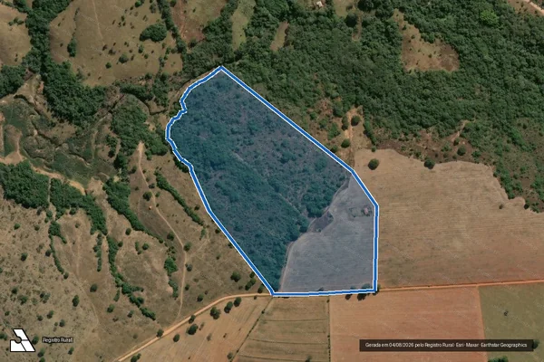 Imagem de satélite de FAZENDA COCAIS - Parte 1 em Patrocínio - MG