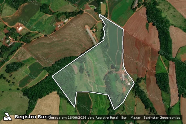 Imagem de satélite de Lote Rural n° 27 da Gleba n° 76-FB - Lote 27 em Dois Vizinhos - PR