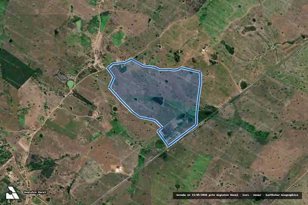 Imagem de satélite de FAZENDA CAATINGA - FAZENDA CAATINGA em Campo do Brito - SE