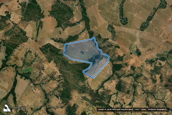 Imagem de satélite de FAZENDA BURITIRANA - 001 em Santa Fé de Goiás - GO