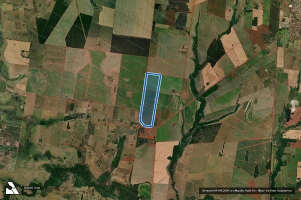 Imagem de satélite de Fazenda Três Meninas - GLEBA A em Castilho - SP