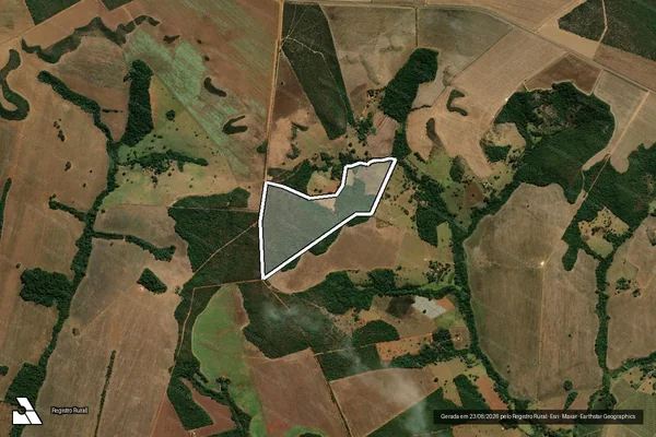 Imagem de satélite de FAZENDA MULTIRAO PARTE 2 - Parcela 1 em Gameleira de Goiás - GO