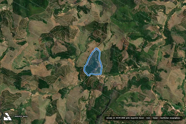 Imagem de satélite de SÃO JOÃO PEQUENO - Parcela 1 em Simonésia - MG