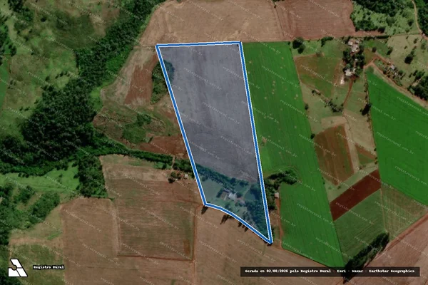 Imagem de satélite de Lote 293 ? Projeto de Assentamento Marcos Freire - Matrícula L293 em Rio Bonito do Iguaçu - PR