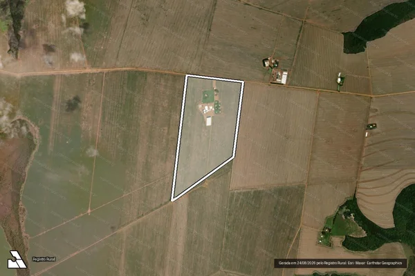 Imagem de satélite de FAZENDA RIO VERDINHO DA BARRA GRANDE, denominada FAZENDA FILADELFIA - 001 em Rio Verde - GO