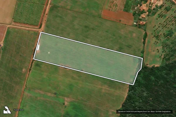 Imagem de satélite de Projeto de Assentamento Recanto da Esperança ? Lote 76 - Parte 1 em Mossoró - RN