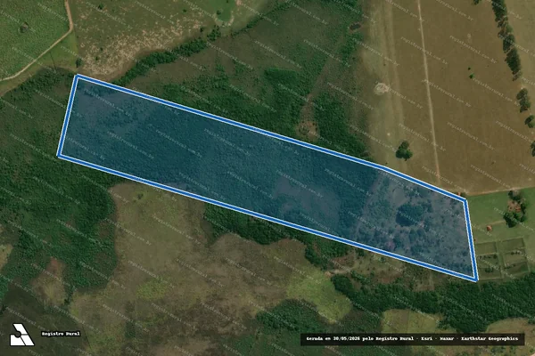 Imagem de satélite de FAZENDA NOVA AURORA / Matrícula nº 464 em Anaurilândia - MS