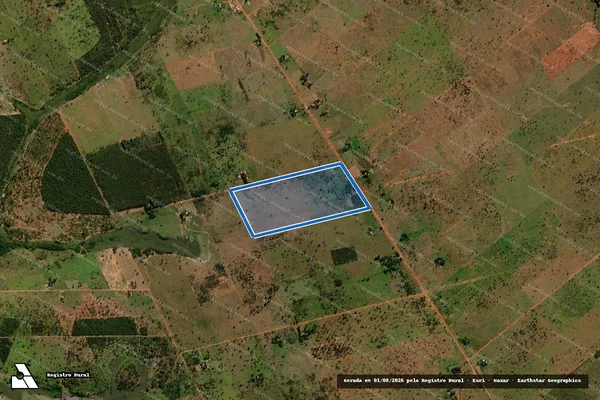 Imagem de satélite de P.A. MUTUM - Lote 015 em Ribas do Rio Pardo - MS