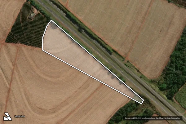 Imagem de satélite de Fazenda Córrego Fundo - Matrícula 5.469 em Lençóis Paulista - SP