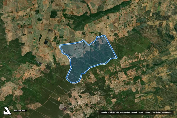 Imagem de satélite de FAZENDA CRISTAL - Parcela 1 em Wanderley - BA