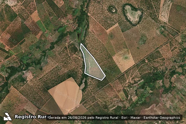 Imagem de satélite de FAZENDA LOGRADOURO - 001 em Riachinho - MG