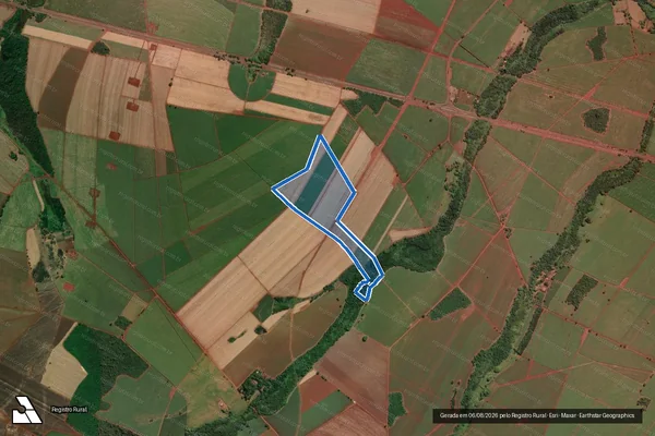 Imagem de satélite de Fazenda São Pedro - Parte 2 em São Joaquim da Barra - SP