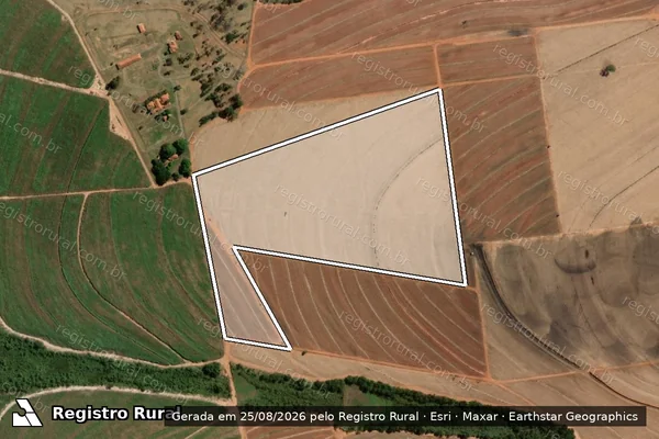 Imagem de satélite de FAZENDA SANTO ANTONIO - GLEBA A em Ubarana - SP