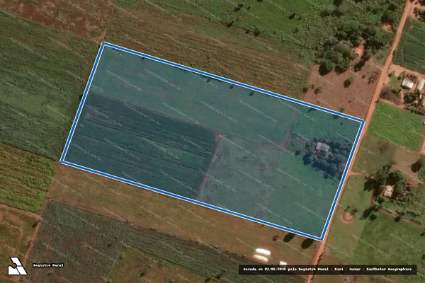 Imagem de satélite de PROJETO DE ASSENTAMENTO SANTO ANTÔNIO - Lote 412 em Itaquiraí - MS