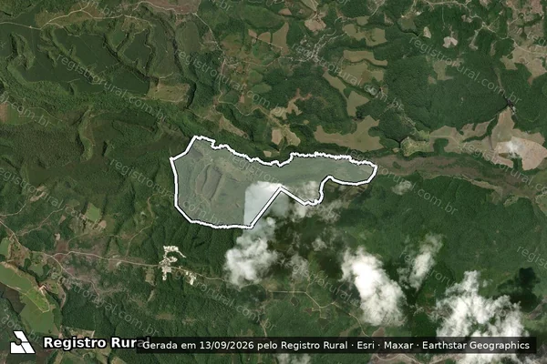 Imagem de satélite de FAZENDA AMIZADE - Parcela 1 em Santa Cruz Cabrália - BA
