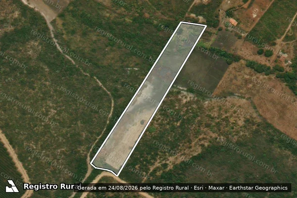 Imagem de satélite de FAZENDA BREJINHO - Parte 1 em Rio Pardo de Minas - MG