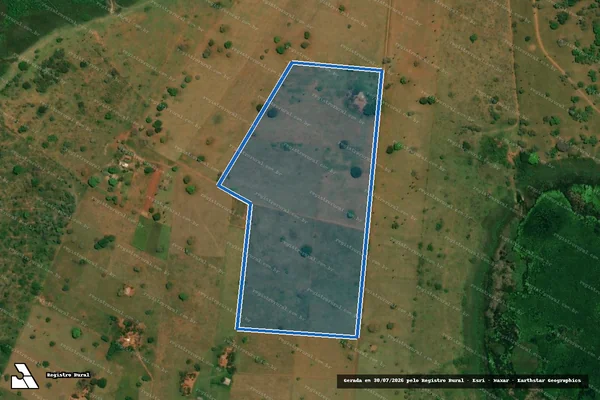 Imagem de satélite de Chácara Bom Jesus - Parcela 1 em Anastácio - MS