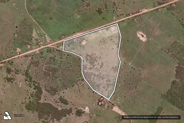 Imagem de satélite de SÍTIO SILVA ? LOTE 1521 - Parte 1 em Tabuleiro do Norte - CE