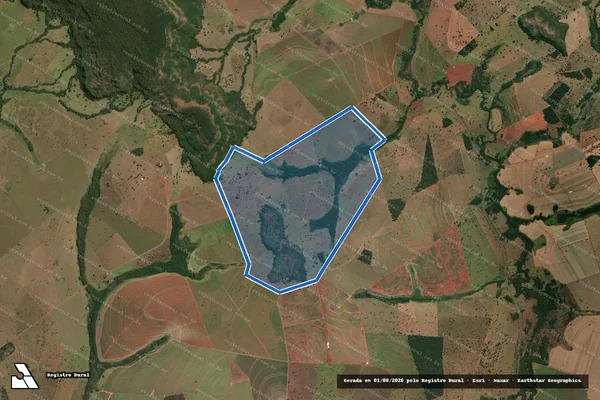 Imagem de satélite de Fazenda Alegres ? Lagoinha - Parte 3 em Quirinópolis - GO