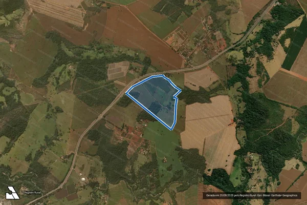 Imagem de satélite de FAZENDA PALMITAL - FAZENDA PALMITAL em Abadiânia - GO