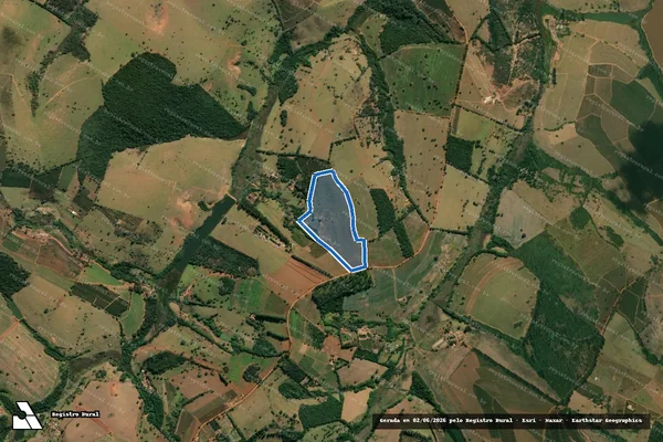Imagem de satélite de FAZENDA FÁTIMA  - FAZENDA F?TIMA em Varginha - MG