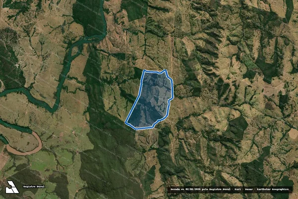 Imagem de satélite de FAZENDA MORADA DO SOL - MORADA DO SOL em Ipameri - GO
