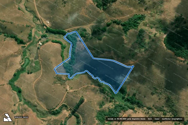 Imagem de satélite de Fazenda Cachoeira - Parcela 1 em Rio Casca - MG