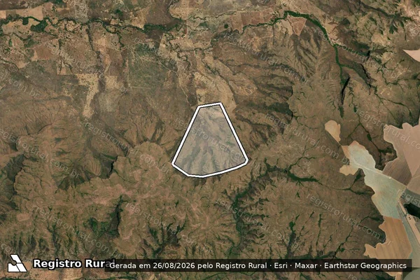Imagem de satélite de FAZENDA SERRA BONITA em Alvorada do Norte - GO