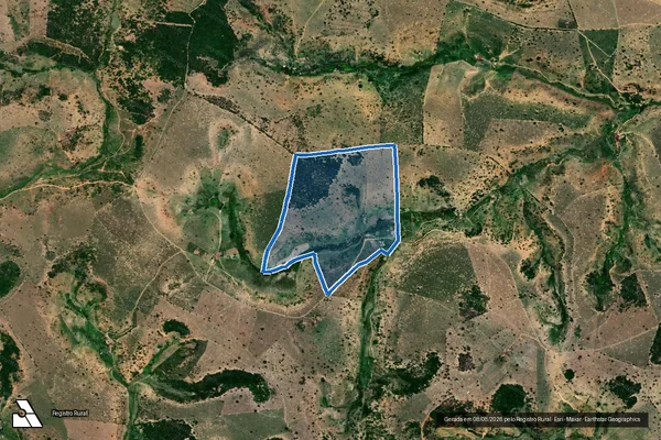 Imagem de satélite de FAZENDA BENFICA - Parte 1 em Crisólita - MG
