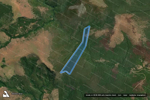 Imagem de satélite de FAZENDA CÓRREGO GRANDE/ILHA DO PÃO - Parte 12 em Jequitinhonha - MG